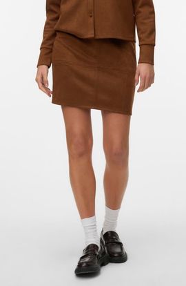 VERO MODA VERO MODA Faux Suede Miniskirt