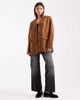 Vero Moda Vero Moda faux suede oversized blazer in camel-Neutral - 1
