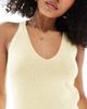 Vero Moda Vero Moda fine knit halter neck top in butter yellow - 4