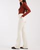 Vero Moda Vero Moda Flash mid rise flare jeans in ecru-White - 3