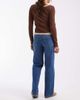Vero Moda Vero Moda Flora high rise straight leg jeans with belt in medium blue denim - 2
