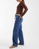 Vero Moda Vero Moda Flora high rise straight leg jeans with belt in medium blue denim - 3