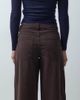 Vero Moda Vero Moda Fonda mid rise barrel leg jeans with turn up in chocolate brown denim - 4