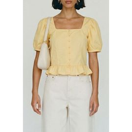 VERO MODA VERO MODA Friba Puff Sleeve Peplum Top