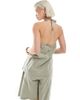 Vero Moda Vero Moda halterneck vest in sea grass green - part of a set - 4