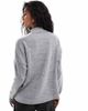 Vero Moda Vero Moda high neck oversized jersey top in light gray melange - 4