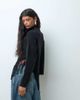 Vero Moda Vero Moda high neck sweater with fringe hem detail in black - 3