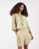 Vero Moda Vero Moda high rise shorts in green gingham print - part of a set - 1