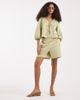 Vero Moda Vero Moda high rise shorts in green gingham print - part of a set - 3