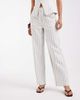Vero Moda Vero Moda high waist tailored straight leg pants in cream and blue stripes - part of a set-White - 2