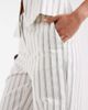 Vero Moda Vero Moda high waist tailored straight leg pants in cream and blue stripes - part of a set-White - 4