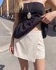 Vero Moda Vero Moda high waisted skort in cream-White - 2