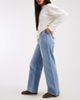 Vero Moda Vero Moda Kayla button front wide leg jeans in light blue denim - 2