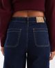 Vero Moda Vero Moda Kayla high rise wide leg jeans with pocket detail in dark blue denim-Navy - 4