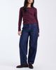 Vero Moda Vero Moda Kirsa high waist barrel leg jeans in dark rinse wash-Navy - 1
