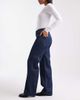 Vero Moda Vero Moda Kirsa mid rise straight leg jeans in dark rinse wash-Navy - 3