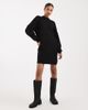 Vero Moda Vero Moda knit funnel neck mini dress in black - 2