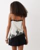 Vero Moda Vero Moda lace trim asymmetric detail cami top in white with black polka dot - 3