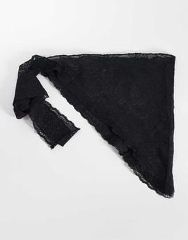 Vero Moda Vero Moda lace waist scarf in black