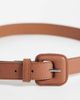 Vero Moda Vero Moda large buckle belt in cognac brown - 3