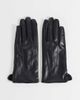 Vero Moda Vero Moda leather-look gloves in black - 1