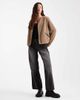 Vero Moda Vero Moda lightweight contrast teddy jacket in beige-Neutral - 3