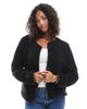 Vero Moda Vero Moda lightweight contrast teddy jacket in black - 1
