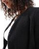 Vero Moda Vero Moda lightweight contrast teddy jacket in black - 3