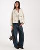 Vero Moda Vero Moda lightweight cropped trench coat in oatmeal-Neutral - 2