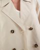 Vero Moda Vero Moda lightweight cropped trench coat in oatmeal-Neutral - 4