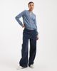 Vero Moda Vero Moda lightweight zip front bomber jacket in china blue - 2