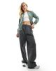 Vero Moda Vero Moda lightweight zip front bomber jacket in green - 4