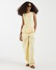 Vero Moda Vero Moda linen blend tailored vest in banana yellow - part of a set - 2