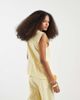 Vero Moda Vero Moda linen blend tailored vest in banana yellow - part of a set - 3