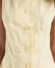 Vero Moda Vero Moda linen blend tailored vest in banana yellow - part of a set - 4