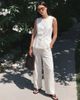 Vero Moda Vero Moda linen blend tailored vest in white - part of a set - 1