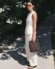 Vero Moda Vero Moda linen blend tailored wide barrel leg pants in white - part of a set - 2