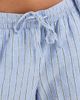 Vero Moda Vero Moda linen touch tie waist shorts in cornflower blue stripes - part of a set - 2