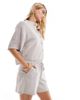 Vero Moda Vero Moda linen touch tie waist shorts in moon rock - part of a set-Neutral - 2