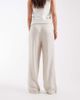Vero Moda Vero Moda linen touch wide leg pants with drawstring waist in stone-Neutral - 3
