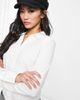 Vero Moda Vero Moda long sleeve shirt bodysuit in white - 1