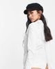 Vero Moda Vero Moda long sleeve shirt bodysuit in white - 3
