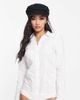 Vero Moda Vero Moda long sleeve shirt bodysuit in white - 4