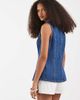 Vero Moda Vero Moda longline denim vest in medium blue wash - 4