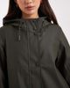Vero Moda Vero Moda longline hooded rain coat in peat green - 3