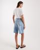 Vero Moda Vero Moda longline wide leg shorts in light blue denim - 4
