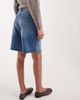 Vero Moda Vero Moda longline wide leg shorts in medium blue denim - 4