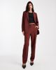 Vero Moda Vero Moda loose fit tailored blazer in burgundy - part of a set - 2