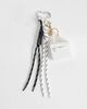 Vero Moda Vero Moda mini bag bag charm in cream and brown-White - 1