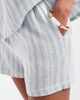 Vero Moda Vero Moda mix and match cotton shorts in green stripe - part of a set-Blue - 2
